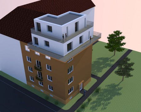 nadstavba bytového domu v BA